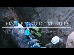 Strisce di sensore magnetostrictive per la prova di onde guidate NDT